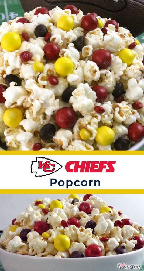 Chiefs Popcorn, Football Party Food Appetizers, Playoff Party, Bowl Desserts, Trophy Diy, Superbowl Desserts, Super Bowl Trophy, Football Party Foods, Kansas Chiefs