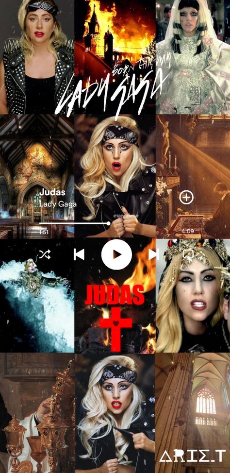 Lady Gaga - Judas Judas Lady Gaga Aesthetic, Lady Gaga Judas, Judas Lady Gaga, Mother Monster, Born This Way, Lady Gaga, Disney Pixar, Rihanna, Pixar