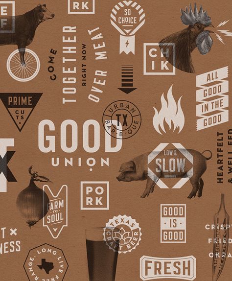 Behance :: Buscar Engraved Illustration Design, Bbq Restaurant Design, Brewery Branding, Bbq Brands, Fiverr Logo, Food Branding, Bbq Restaurant, Restaurant Concept, Restaurant Branding