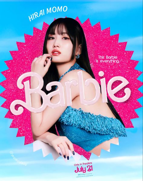 twice momo . Barbie (2023) Movie Poster Edits . aesthetic . kpop . set me free . music video 🤍 edit cred to whoever did this :) ! Twice Movie Poster Edit, Momo Barbie, Twice Jyp, Twice Momo, Free Poster, Kpop Posters, Hirai Momo, Set Me Free, Barbie Movies