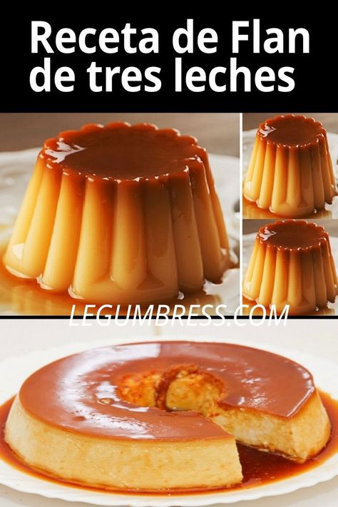 Hoy vamos a enseñarle Cómo hacer Flan de tres leches casero y deliciosos. Si eres amante a los flanes caseros y quiere hacer tu propio postre de 3 leches, quédate aquí porque te daré los paso que necesita saber. Tres Leches, Poke Cake, Flan, Cake, Tiramisu