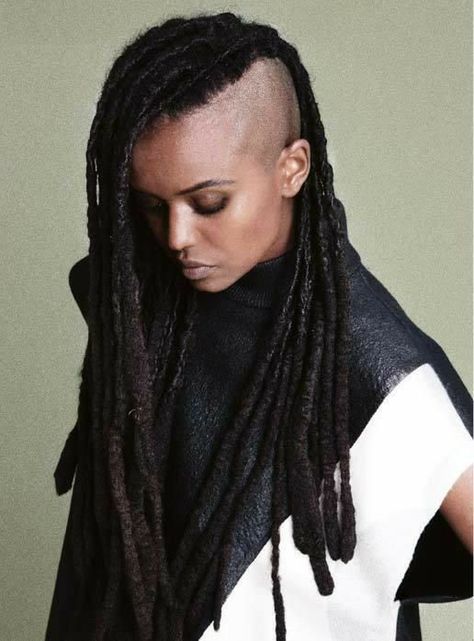 Braids With Shaved Sides, Shaved Side Hairstyles, Dope Hairstyles, Dreadlock Hairstyles, Shaved Sides, Afro Punk, Locs Hairstyles, Hair Reference, Afro Hairstyles