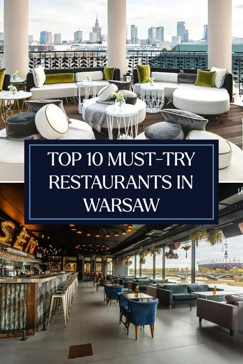 Are you ready to experience the best culinary gems of Warsaw? From the opulent dishes of Belle Epoque to the innovative flavors at SEN, our list showcases the top 10 must-try restaurants for an unforgettable dining experience. Discover exclusive menus, hook-worthy restaurant interiors, and insider tips to make your next meal extraordinary. Don't miss out on exploring local favorites and trendy hotspots that cater to all tastes and vibes for 2024 – indulge in the city's lively food scene today! Your next great meal awaits! Warsaw Restaurant, Trendy Bars, Vibrant Food, Top 10 Restaurants, Sky Bar, Intimate Dinner, Sound Systems, Marriott Hotels, Top Restaurants