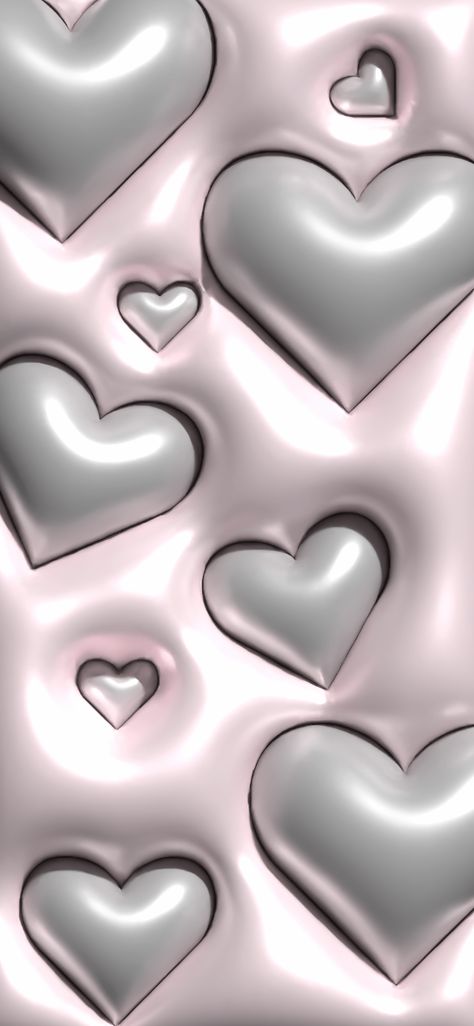 3d White Heart Wallpaper, 3d Wallpaper Heart, Ipad Wallpaper 3d, Silver Heart Wallpaper, 3d Wallpaper Ideas, Pink 3d Wallpaper Iphone, 3d Heart Wallpaper, Pink And Silver Wallpaper, Synthwave Wallpaper