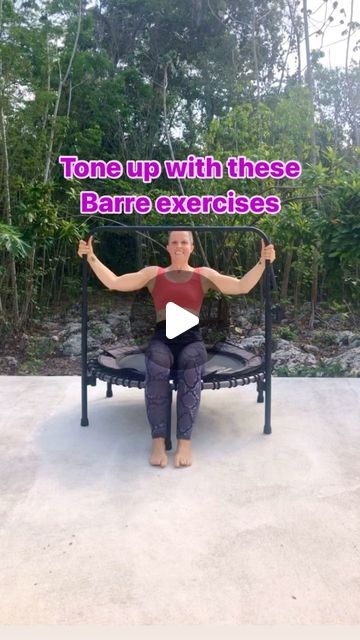 Rebounding & Trampoline Fitness Instructor on Instagram: "Tone Up with the Stability Bar  Some fun and simple exercises you can try with your stability bar but don’t be fooled that after 45secs the burn isn’t going to kick in 😉  Comment below if you would give these a try.   #sanfranfitness #stabilitybar #coreexercises #strongshoulders #rebounding #barreexercises #trampolineexercise #reboundingfitness #trampolinefitness #jumpsportfitness" Rebounding Before And After Pictures, Rebounder Before And After, Rebounding Before And After, Rebounder Workouts Videos, Rebounding Trampoline, Trampoline Exercises, Trampoline Fitness, Mini Trampoline Workout, Instagram Tone