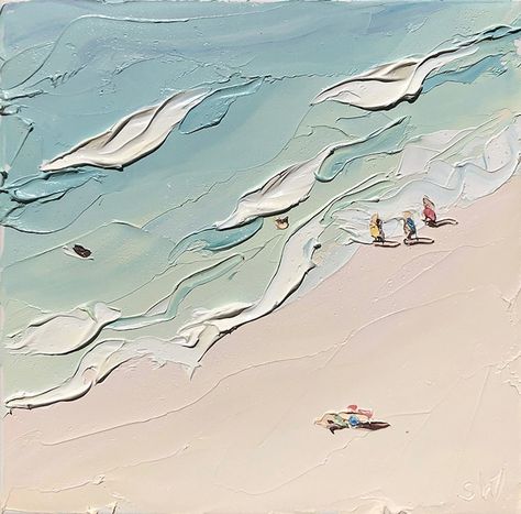 Sally West, Portraits Pastel, Art Plage, Ocean Artwork, Pastel Portraits, Sand Painting, Oil Painting Texture, Textured Canvas Art, Art Texture