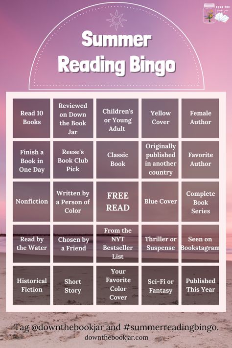 Reading Bingo Adults, Book Bingo 2023, Bookish Bingo, Summer Reading Bingo, Book Jar, Book Checklist, Reading Prompts, Book Bingo, Bingo Books