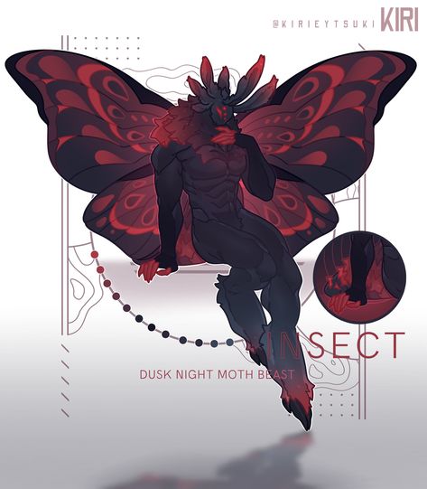 Moth Art Reference, Lunar Moth Design, Moth Creature Art, Moth Monster Art, Moth Warrior, Moth Oc Art, Moth Humanoid, Moth Fursona, Moth Character Design