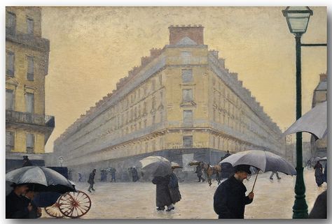 Paris Street Rainy Day, Gustave Caillebotte, Maurice Utrillo, Walking In The Rain, Post Impressionism, Impressionist Art, Paris Street, Art Institute Of Chicago, In The Rain