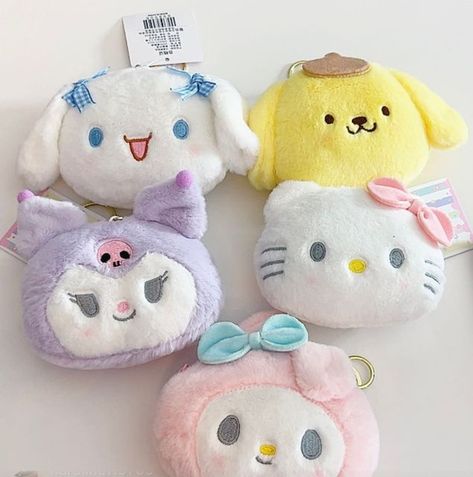 Sanrio Coin Purse, Kawaii Coin Purse, Sanrio Purse, Sanrio Products, Sanrio Merch, Sanrio Mymelody, Cinnamoroll Pompompurin, Money Wallpaper Iphone, Pokemon Craft