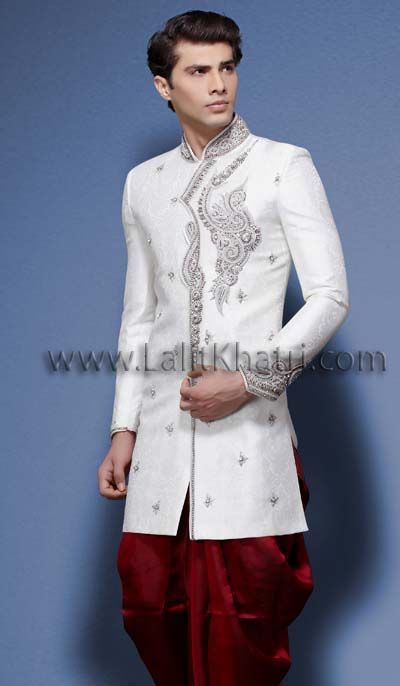 Ethnic Groom Sherwani: Indo Western Sherwani, Groom Sherwani, Wedding Dresses Men Indian, Bollywood Bridal, Sherwani Groom, Indian Wedding Outfit, Wedding Sherwani, Wedding Dress Men, Indian Bridal Wear