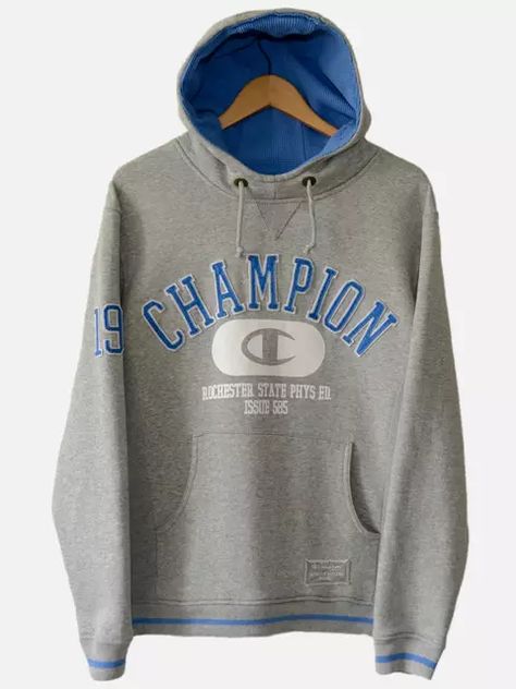 Vintage champion hoodie at Grailed | Men's Designer & Streetwear Designer Streetwear, Vintage Champion, Champion Hoodie, The Community, Women's Clothing, Graphic Sweatshirt, Street Wear, Sweatshirts, Clothes For Women