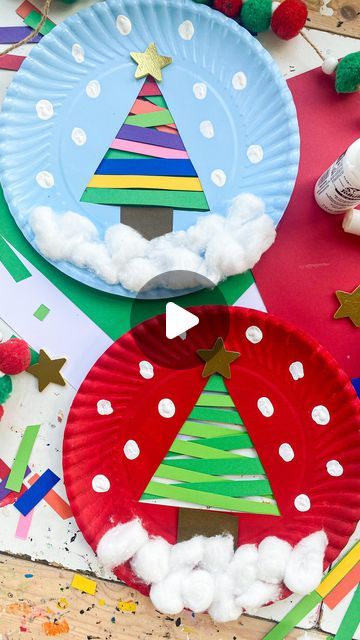 Deena Keller on Instagram: "Paper Strip Tree Craft 🎄 follow @abcdeelearning for more kids ideas" Paper Strip Tree Craft, Abcdeelearning Crafts, Paper Plate Christmas Tree Craft, Paper Strip Christmas Tree, Christmas Projects For Kids, Kindergarten Christmas Crafts, Hand Print Tree, Toddler Christmas Tree, Spiral Christmas Tree