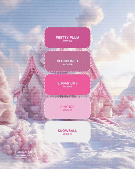 Christmas szn colour palettes are readyyyy 🎄🤶🏼 > swipe to see each palette! Let me know which is your fave! ❤️ . . . . #christmascolors #colourpallette #graphicdesigns #graphicdesignersclub #colourpaletteinspiration #christmasgraphics Gingerbread House Color Palette, Pink Palette Aesthetic, Christmas Color Pallet, Christmas Colour Palette, Fun Color Palette, Cool Summer Palette, Christmas Color Palette, Adobe Design, Summer Palette