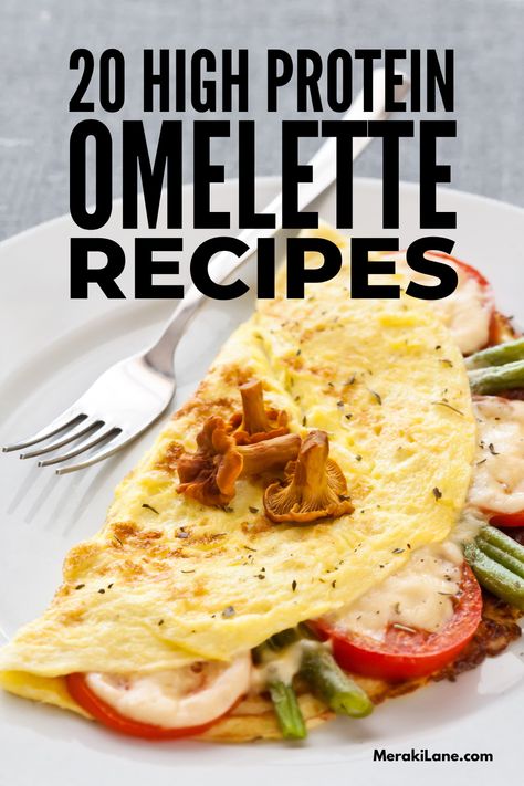 20 High Protein & Low Carb Omelette Recipes for Weight Loss | Omelettes are seriously underrated. Packed with protein and even keto-friendly, they're the perfect option for easy, healthy breakfasts! There are so many fun and delicious twists you can use so your recipes are never boring like: veggies, ham, feta, and more! Whether you prefer an egg white omelette, traditional western, or want to try something new, we're sharing our fave recipes plus 9 tips to make the perfect omelette every time! Low Carb Omelette, Healthy Omelet, Omelette Recipes, Ham And Cheese Omelette, Healthy Omelette, Healthiest Breakfast, Perfect Omelette, Omlet Recipes, Omelette Recipe Easy