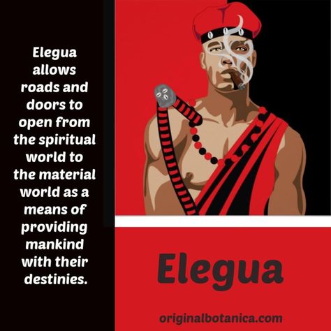 Original Products on Instagram: “Elegua is the very personification of destiny and fate and allows for the happiness of men. #Orisha #Warrior #Santeria #Elegua” Voodoo Costume, Magical Oils, Yoruba Orishas, African Traditional Religions, Hoodoo Conjure, African Mythology, African Goddess, American Indian History, Black Magick