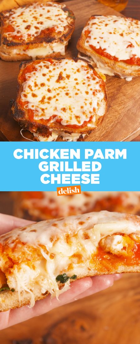 Mozzarella Marinara, Grilled Chicken Parmesan, Chicken Mozzarella, Bread Sandwich, Yummy Chicken, Cheese Chicken, Grilled Cheese Recipes, Chicken Parm, Chicken Dips