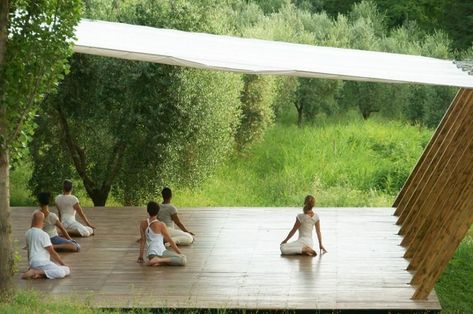 Yoga in ItalyItaly Yoga Check more at s://yogaroom.naa7.com/yoga-in-italy/ Outdoor Yoga Platform, Yoga Platform, Yoga Room Design, Gentle Exercise, Yoga Garden, Outdoor Meditation, Yoga Place, Yoga Photoshoot, Ashtanga Vinyasa Yoga