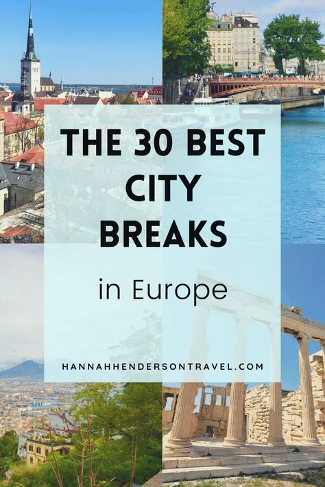 Looking for inspiration? These destinations are the best city breaks in Europe. From capital cities to trendy old towns - here are the top 30! #Europe #CityBreaks #BestOf City Break Packing, City Breaks Uk, Winter City Break, City Breaks Europe, European City Breaks, Capital Cities, Best City, City Breaks, Lifestyle Travel