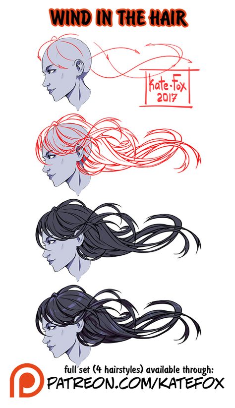 Wind Drawing, Fantastic Nails, Movement Drawing, Hair In The Wind, Pelo Anime, Drawing Hair Tutorial, Draw Hair, 얼굴 드로잉, Hair Sketch