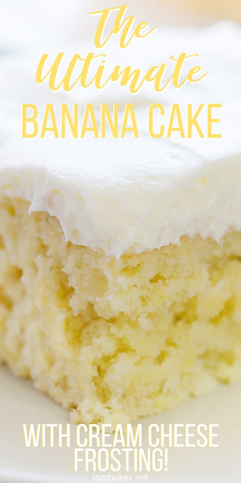 Puding Pisang, Cake Batman, Banana Cake Recipe Easy, Banana Dessert Recipes, Cake Video, I Am Baker, Banana Cake Recipe, Recipes Baking, Cake With Cream Cheese Frosting