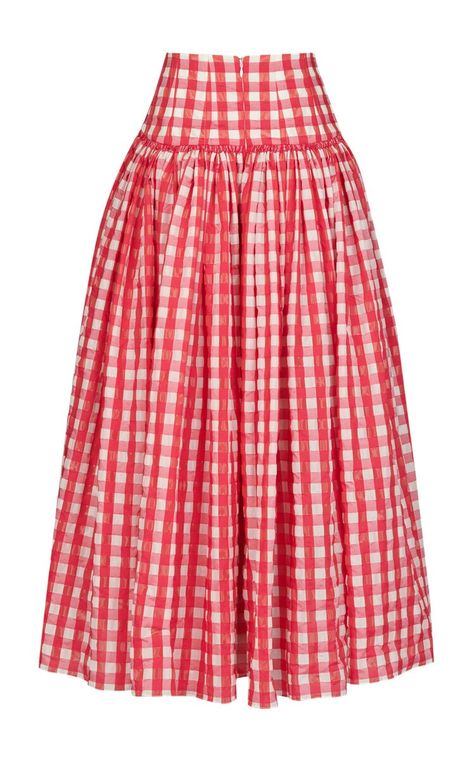 Loose Clothing, Gingham Skirt, Sleeveless Skirt, Ankle Length Skirt, Teacher Outfit, Printed Maxi Skirts, Stylish Work Outfits, Clothing Details, Sharp Dressed Man