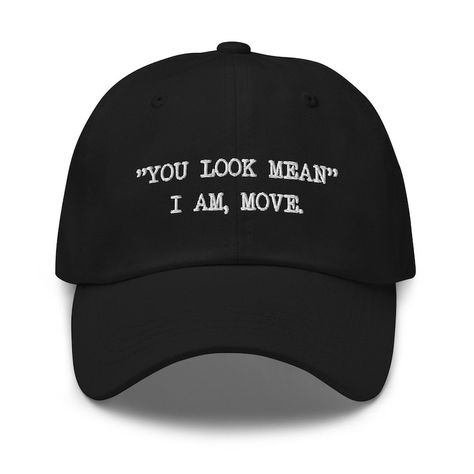 Cool Baseball Caps, Sarcastic Clothing, Pocket Tee Shirts, Silly Shirt, Cross Stitch Quotes, Baseball Caps, Funny Hats, Weird Shirts, Best Dad Gifts