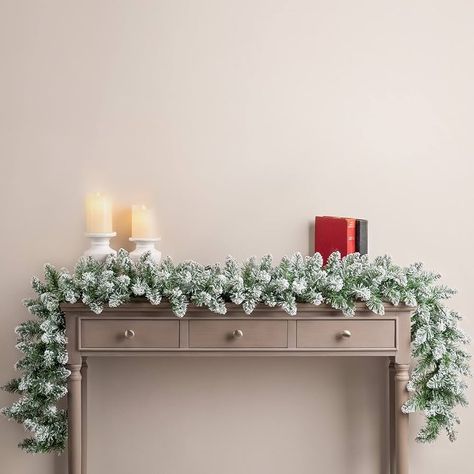 Christow Frosted Christmas Garland for Fireplace and Stairs 2.7m / 9ft, Luxury Thick Artificial Snowy Winter Spruce Decoration 2022 : Amazon.co.uk: Home & Kitchen Flocked Christmas Garland, Frosted Christmas Garland, Decorating A Mantel, Garland For Fireplace, Spruce Garland, Frosted Garland, Flocked Garland, Winter Garland, Snow Effect