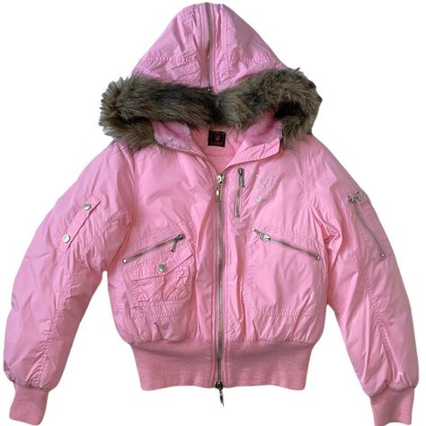 Early 2000s Fashion, Y2k Jacket, 2000s Fashion Outfits, Dress Up Dolls, The 2000s, Cute Jackets, Winter Fits, Pink Jacket, 2000s Fashion