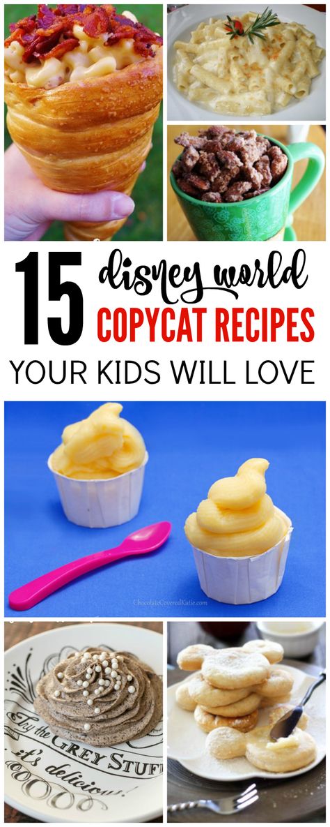 Disney World Recipes, Disney Dessert Recipes, Disney Inspired Recipes, Disney Baking, Disney Themed Food, Disney Dishes, Disney Inspired Food, Disney Desserts, Disneyland Food