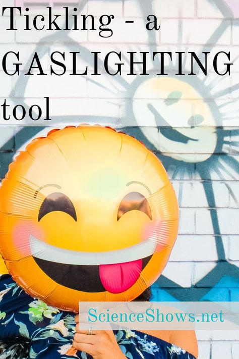 When my cousin wouldn’t stop tickling me, I went into a different head space. Stopped laughing and just lay there, limb, hoping she would lose interest if I stopped responding. Many children get violated like this. „You don’t really want me to stop, you’re laughing, you’re enjoying it“ is the gaslighting argument. I looked into the science on how happy laughter and ticklish laughter are actually not the same. 😣 Toxic People, My Cousin, Science, Fictional Characters