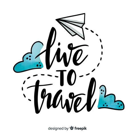 Travel Lettering, Lettering Background, The Words, Hand Drawn, Quotes, Travel, Blue, White, Black