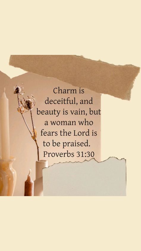 Proverbs 31:30 ESV Proverbs 31:30, New Flower Wallpaper, Bible Numbers, Proverbs 30, Christian Ideas, Proverbs 31 30, Verses Wallpaper, Spiritual Encouragement, Daily Bible Verses