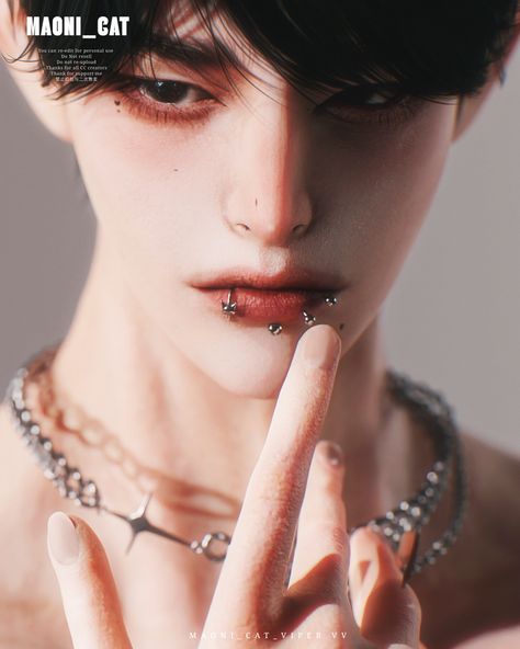 [Maoni_cat]TS Labret No.1 | Patreon Sims 4 Male Sims Download, Mod Makeup, Men's Piercings, Sims 4 Piercings, Mod Hair, The Sims 4 Skin, Makeup Cc, Lip Stud, Sims 4 Cc Makeup