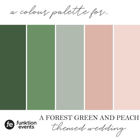 Pastel Green Debut Theme, Green Pallete Wedding, Wedding Theme Forest Green, Emerald Green Palette Wedding, Forest Wedding Colour Palette, Wedding Forest Green Color Schemes, Forest Wedding Theme Colour Schemes, Winter Party Color Schemes, Prom Colour Schemes