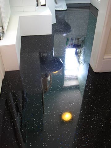 Epoxy Bathroom, Glitter Floor, Epoxy Resin Flooring, Glitter Grout, Ideas For Kitchen, Epoxy Flooring, Basement Flooring, Kitchen Floor Tile, Epoxy Floor