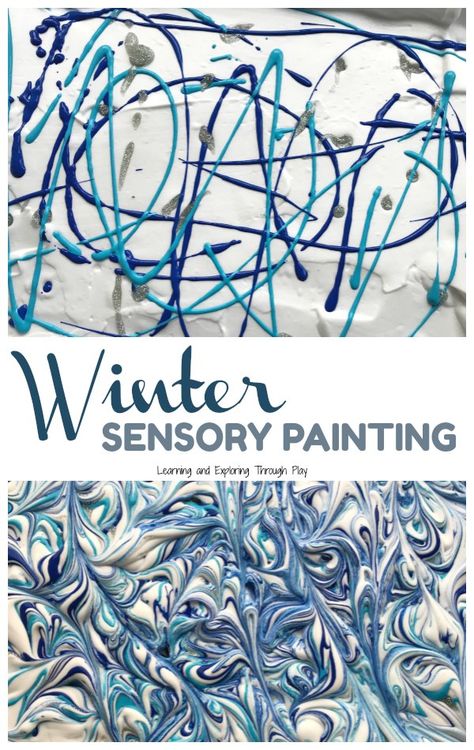 Art Projects Preschool, Foam Sensory Play, Shaving Cream Marbling, Sensory Painting, Shaving Cream Art, Winter Crafts For Toddlers, Winter Activities Preschool, Shaving Foam, Snow Theme