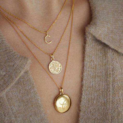 Everyday Pendant, Taurus And Aquarius, Forever Necklace, Elizabeth Jewelry, Engraved Locket, Necklace With Diamond, Zodiac Pendant Necklace, Horoscope Necklace, Initial Necklaces