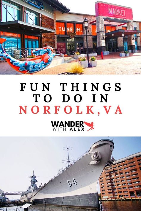 Looking for things to do in Norfolk, VA? We've got you covered! Check out our list of favorite things to do when visiting Norfolk, Virginia! downtown norfolk, norfolk, virginia, things to do in norfolk, places to visit in norfolk List Of Favorite Things, Carribean Travel, Usa Places To Visit, North America Travel Destinations, Virginia Travel, Norfolk Virginia, Travel Route, Norfolk Va, Us Travel Destinations