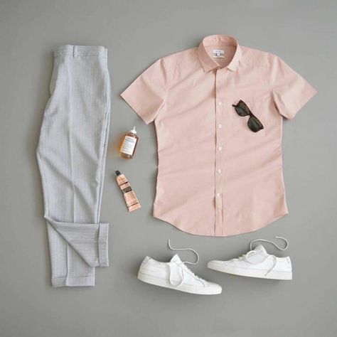 Nice Casual Outfits For Men, Best Casual Outfits, Mens Casual Outfits Summer, Men Fashion Casual Shirts, Stylish Men Casual, Mens Casual Dress Outfits, Men Stylish Dress, Outfit Grid, Mens Fashion Casual Outfits