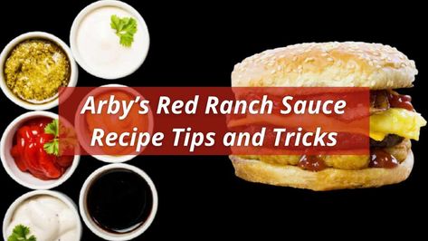 The one that you get in packets is usually the "Arby's red ranch sauce". It is more of a tangier sauce with a little sweetness. Arbys Red Ranch Sauce, Arby's Red Ranch Sauce Recipe, Red Ranch Sauce Arbys, Arby’s Red Ranch Sauce, Arbys Red Ranch, Arby’s Sauce Recipe, Arbys Sauce Copycat, Roast Beef Burger, Arbys Sauce Recipe