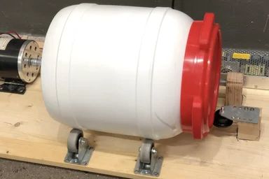 Large DIY Vibratory Tumbler : 7 Steps (with Pictures) - Instructables Rock Tumbler Diy, Rotary Tumbler, Vibratory Tumbler, Rock Tumbler, Threaded Rods, Homemade Tools, Rotary Tool, E Scooter, How To Design