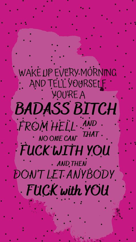 Hot Pink Motivational Wallpaper, Sassy Pink Wallpaper, Baddie Quotes Savage Wallpaper, Bad Girl Aesthetic Wallpaper, Thug Aesthetic, Emo Photos, Cdg Wallpaper, Swear Words Quotes, Thug Life Wallpaper