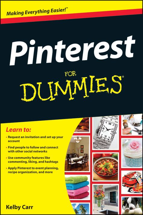 Dummies Book, Pinterest Help, For Dummies, Recipe Organization, Find People, Pinterest Marketing, Internet Marketing, Marketing Tips, A Book