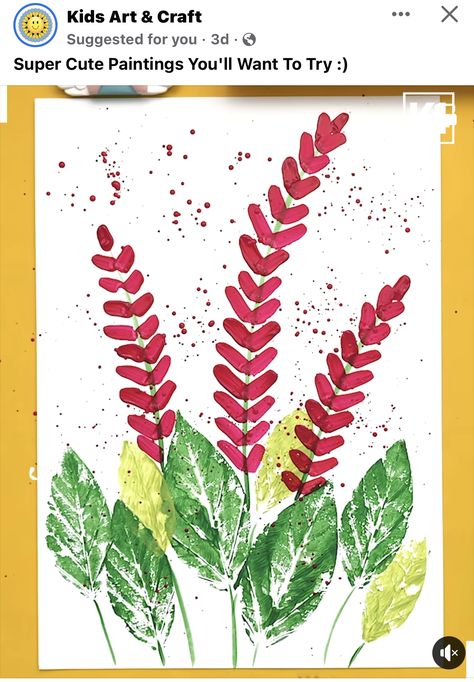 Leaf Painting For Kids, Imprint Art, Rock Crafts Diy, Leaf Print Art, Easy Toddler Activities, Hanger Crafts, Math Projects, Cute Paintings, Diy Paper Crafts Decoration