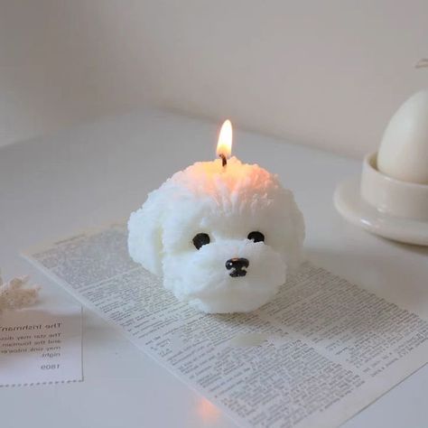 Suitable for beginners or advanced candle makers, just make your own candles at home with this cute candle mold Candles Bedroom, Bedroom Ornaments, Make Your Own Candles, Candles At Home, Cute Candle, Cute Bedroom, Soap Molds Diy, Dog Candle, Bedroom Candles