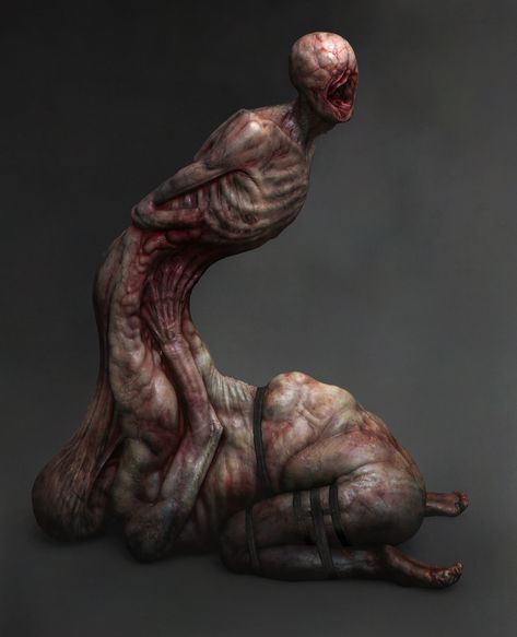 ArtStation - Silent Hill Ascension - Concept Art Silent Hill Art, Arte Zombie, Creepy Drawings, Dark Creatures, Creepy Monster, Horror Monsters, Scary Monsters, Cosmic Horror, Alien Concept Art