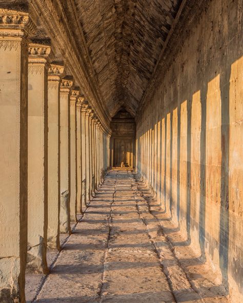 "Shadows and Light"  Angkor Wat, Siem Reap. Cambodia  #angkorwat #siemreap #cambodia Cambodia Architecture, Indian Castle, Roblox Sign, Indian Arch, Cambodia Culture, Cambodia Art, Khmer Architecture, Roblox Sign Up, Thai Architecture