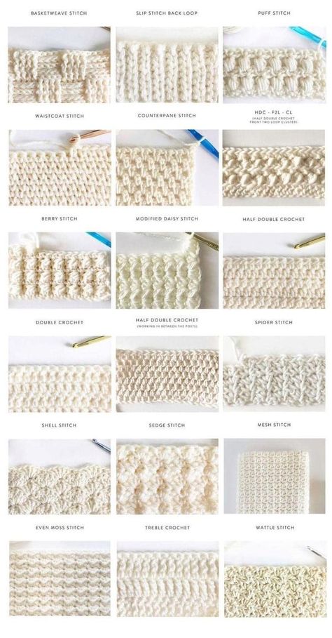 Crochet Tutorials for beginners | I saw this in another crochet thread and thought it would be helpful here | Facebook Free Crochet Stitches, Daisy Farm Crafts, Zig Zag Crochet, Daisy Farm, Basketweave Stitch, Free Yarn, Confection Au Crochet, Crochet Geek, Farm Crafts