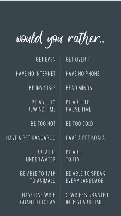 Story Questions Instagram, Deep Conversation Topics, Would You Rather Game, Story Questions, Questions Instagram, Rather Questions, Instagram Story Questions, Truth Or Dare Questions, Instagram Questions